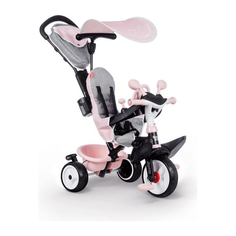 Tricycle évolutif Smoby Baby Driver Plus - Rose