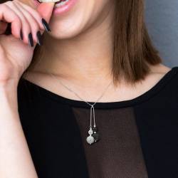 Collier Cravate  "Pure WHITE" 