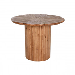 Table de Salle à Manger Home ESPRIT Naturel Bois 100 x 100 x 77 cm