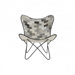 Chaise de Salle à Manger DKD Home Decor Blanc Noir Beige Gris 74 x 70 x 90 cm