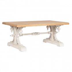 Table Basse Home ESPRIT Blanc Naturel Bois d'épicéa Bois MDF 110 x 65 x 46 cm