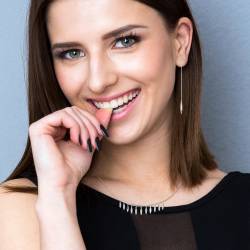 Parure Collier et Boucles d'Oreilles Pampilles  