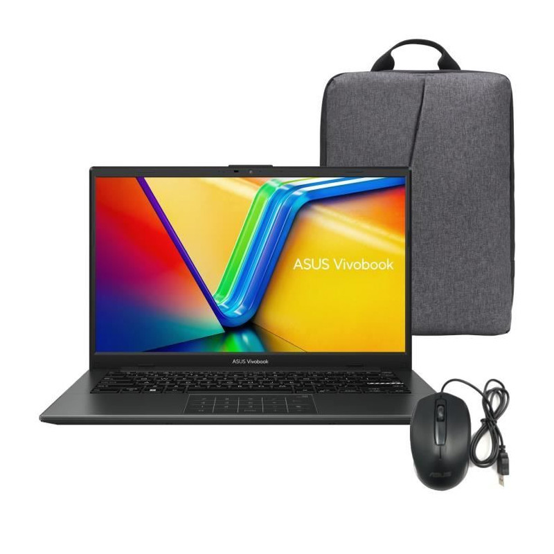 PC Portable ASUS VivoBook 14 S1404 | Win 11 - 14 FHD 60Hz - AMD Ryzen 5 7520U - RAM 16Go - 512Go SSD  Sacoche  Souris