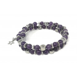 Bracelet d'allaitement pierre naturelle - Améthyste