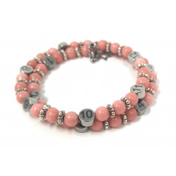 Bracelet d'allaitement pierre naturelle - Quartz rose