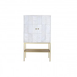 Buffet DKD Home Decor Doré Métal Blanc Bois de manguier (91 x 44 x 152 cm)