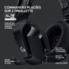 Casque Gaming - Sans fil - LOGITECH G - G733 LIGHTSPEED - Noir