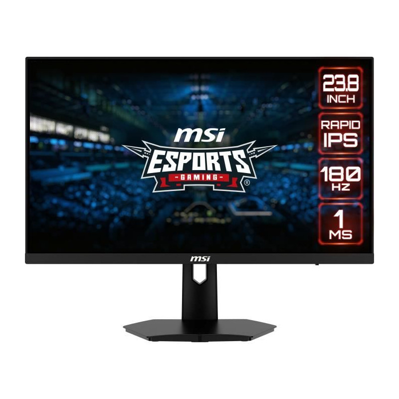 Écran PC Gamer plat - MSI - Optix G244F E2 - 24 FHD - Dalle Fast IPS - 180Hz - 1ms - Adaptive Sync