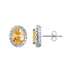 Boucles d'oreilles motif "OVALE" 