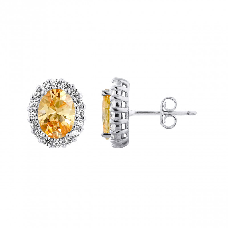 Boucles d'oreilles motif "OVALE" 