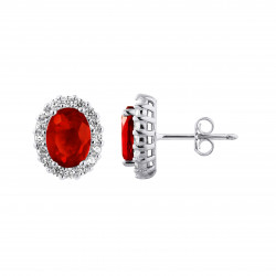 Boucles d'oreilles motif "OVALE" 