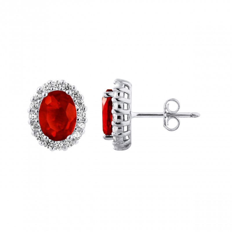 Boucles d'oreilles motif "OVALE" 