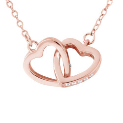 Collier motif "CUR" enlassés et Oxydes de Zirconium   