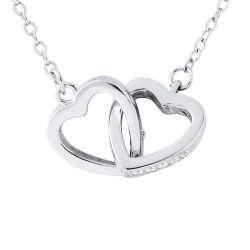 Collier motif "CUR" enlassés et Oxydes de Zirconium   