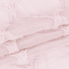 Rideau – voilage DELVA couleur rose brodé motif boho anneaux voile 140x270 ameliahome