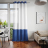 Rideau – voilage IRVETTE couleur blanc anneaux voilevelours 140x270 ameliahome