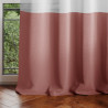 Rideau – voilage IRVETTE couleur blanc anneaux voilevelours 140x270 ameliahome