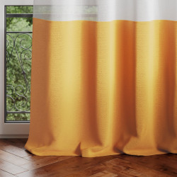 Rideau – voilage IRVETTE couleur blanc anneaux voilevelours 140x270 ameliahome