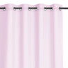 Rideau – voilage LUNARE couleur rose brodé motif boho anneaux voile 140x250 ameliahome