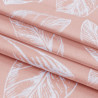 Rideau CALM couleur brossage imprimé motif végétal style classique argent œillets en métal argenté velours 140x250 AmeliaHome