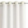 Rideau – voilage IRVETTE couleur blanc anneaux voilevelours 140x270 ameliahome