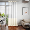 Rideau – voilage IRVETTE couleur blanc anneaux voilevelours 140x270 ameliahome