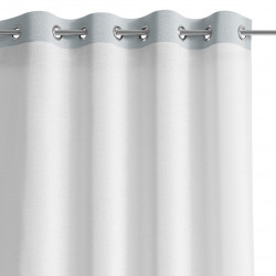 Rideau – voilage IRVETTE couleur blanc anneaux voilevelours 140x270 ameliahome
