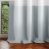 Rideau – voilage IRVETTE couleur blanc anneaux voilevelours 140x270 ameliahome