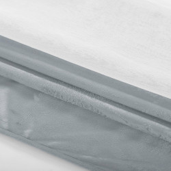 Rideau – voilage IRVETTE couleur blanc anneaux voilevelours 140x270 ameliahome