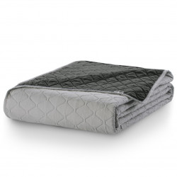 Couvre-lit AXEL couleur gris 260x280 decoking