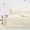 Couvre-lit OPHELIA couleur beige pressé 170x210 ameliahome