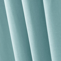 Rideau OXFORD couleur bleu style classique oeillets d'argent oxford 140x250 AmeliaHome