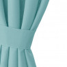 Rideau OXFORD couleur bleu style classique oeillets d'argent oxford 140x250 AmeliaHome