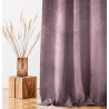 Rideau VELVET couleur lilas style classique bande velours 140x270 ameliahome