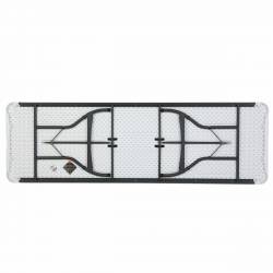 Table Piable Lifetime Blanc 244 x 74 x 76 cm