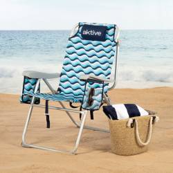 Chaise de Plage Aktive 48 x 95 x 78 cm (2 Unités)