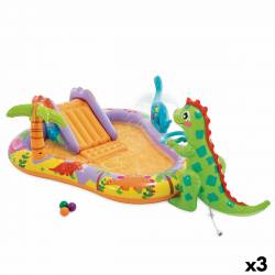 Pataugeoire gonflable pour enfants Intex 201 x 69 x 157 cm (3 Unités)