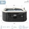 Spa gonflable Intex 4 personnes 795 L