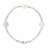 PERLINEA- Bracelet- Perles de Culture d'Eau Douce Multicolor 9-10 mm- Bijou Femme