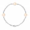 PERLINEA- Bracelet- Perles de Culture d'Eau Douce Rose 9-10 mm- Bijou Femme