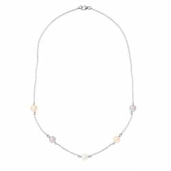 PERLINEA- Collier Perles de Culture Ronde 6-7  mm Multicolor- Bijou Femme