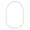 PERLINEA- Collier Perles de Culture- Diamètre 9-10 mm Blanc Naturel- Bijou Femme