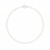 PERLINEA- Collier Perles de Culture Ronde 6-7  mm Blanc- Bijou Femme 