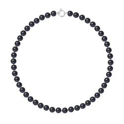 PERLINEA- Collier Perles de Culture- Diamètre 8-9 mm Black Tahiti- Bijou Femme
