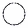 PERLINEA- Collier Perles de Culture- Diamètre 8-9 mm Black Tahiti- Bijou Femme