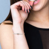 Bracelet "Rivière de Diamant"  Ensemble avec Oxydes de Zirconium 