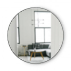 Miroir rond HUB couleur gris umbra