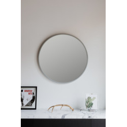 Miroir rond HUB couleur gris umbra