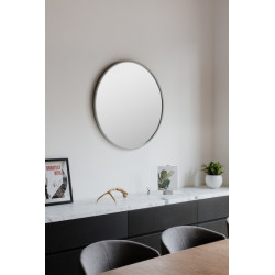 Miroir rond HUB couleur gris umbra