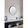 Miroir rond HUB couleur gris umbra
